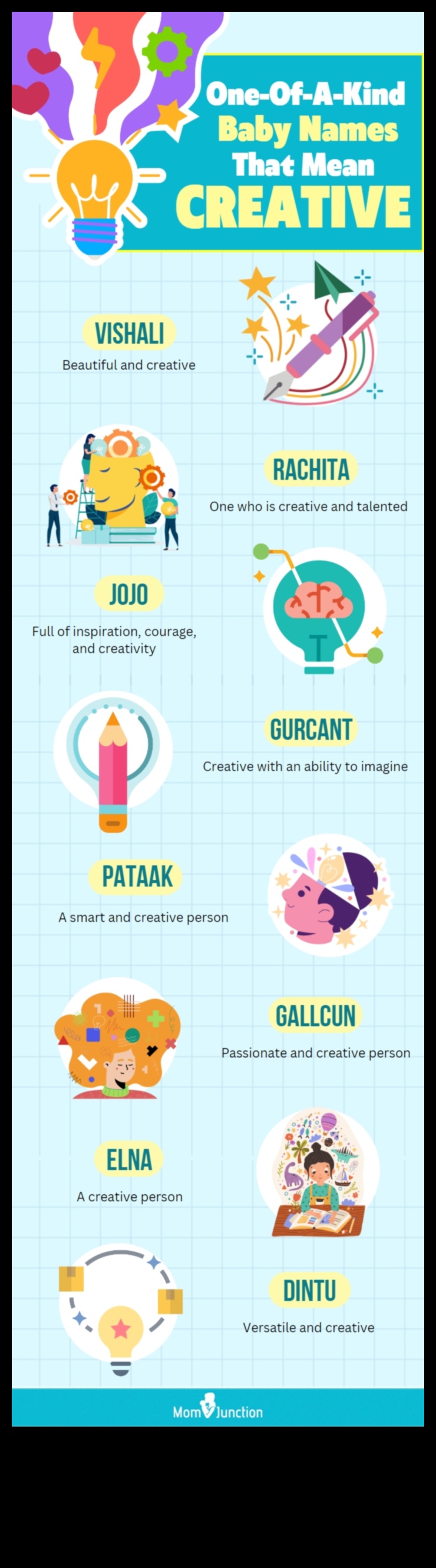 Mākslinieciskā pieķeršanās: radoši un izdomas bagāti mazuļu vārdi